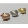 PENDIENTES PLATA BOTON MATIZADA 