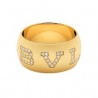 SORTIJA MONOLOGO ORO AMARILLO PAVE BRILLANTES